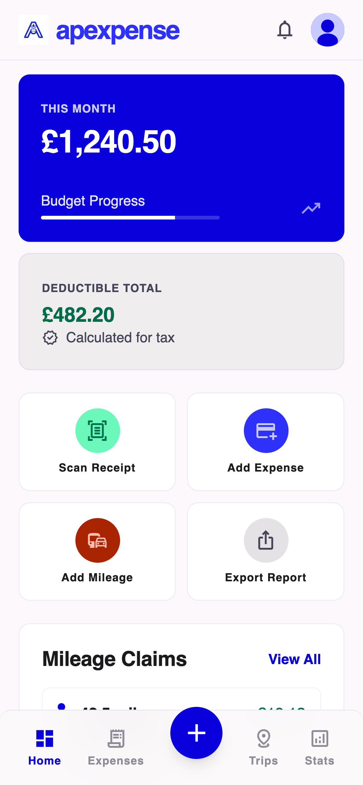 Apexpense screenshot 1