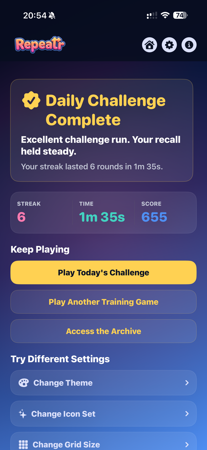 Repeatr screenshot 1