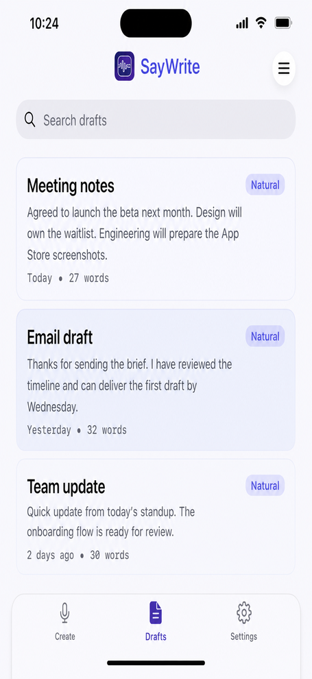 SayWrite screenshot 2